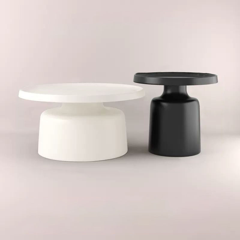 Moderner minimalistischer runder Eisen-Couchtisch für das Wohnzimmer 