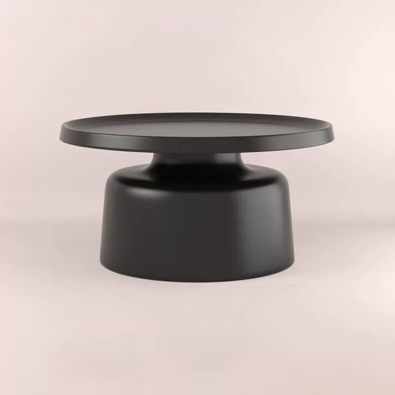 Moderner minimalistischer runder Eisen-Couchtisch für das Wohnzimmer 