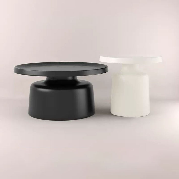 Moderner minimalistischer runder Eisen-Couchtisch für das Wohnzimmer 