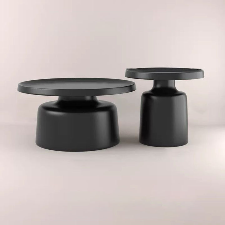 Moderner minimalistischer runder Eisen-Couchtisch für das Wohnzimmer 