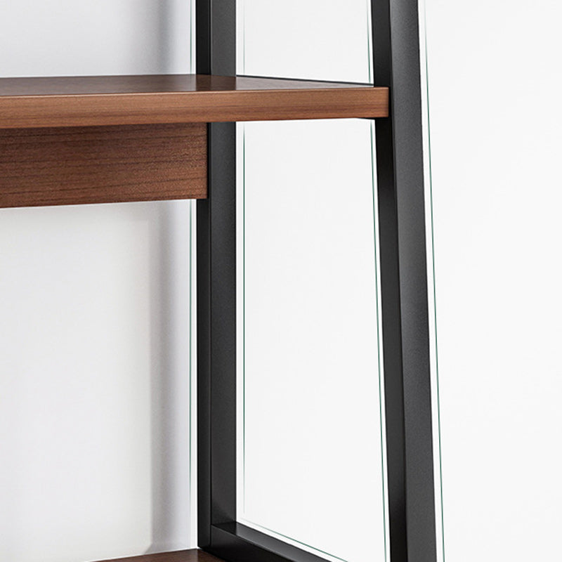Moderner minimalistischer rechteckiger MDF-Stahl-Bücherregal 4-stufig für das Wohnzimmer 