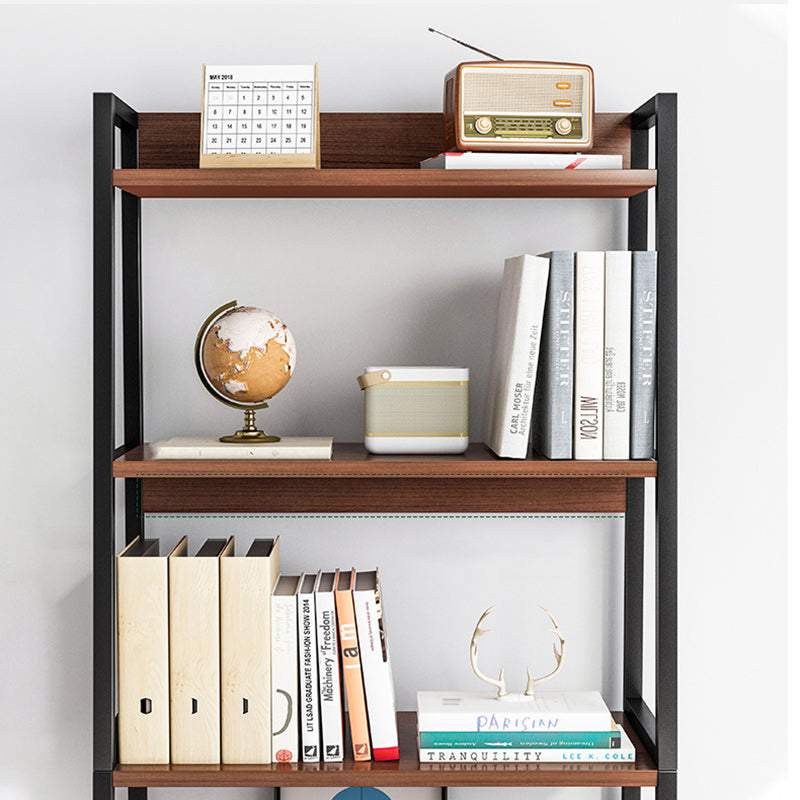 Moderner minimalistischer rechteckiger MDF-Stahl-Bücherregal 4-stufig für das Wohnzimmer 