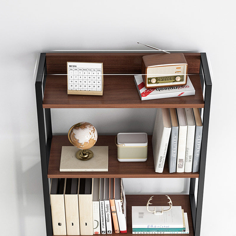 Moderner minimalistischer rechteckiger MDF-Stahl-Bücherregal 4-stufig für das Wohnzimmer 