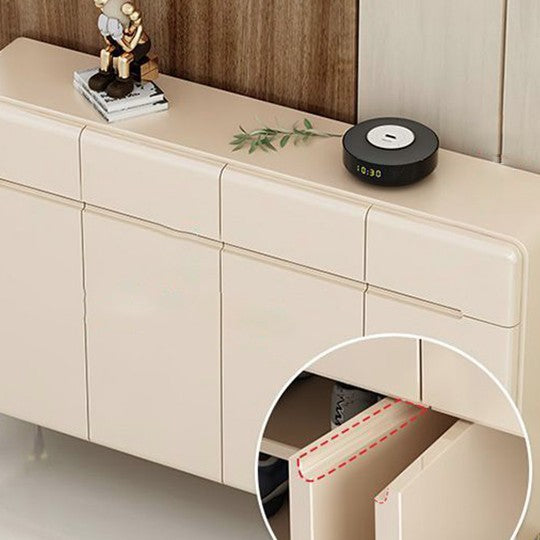 Moderner minimalistischer rechteckiger Schuhschrank aus HDF mit 4 Ebenen für den Eingangsbereich 