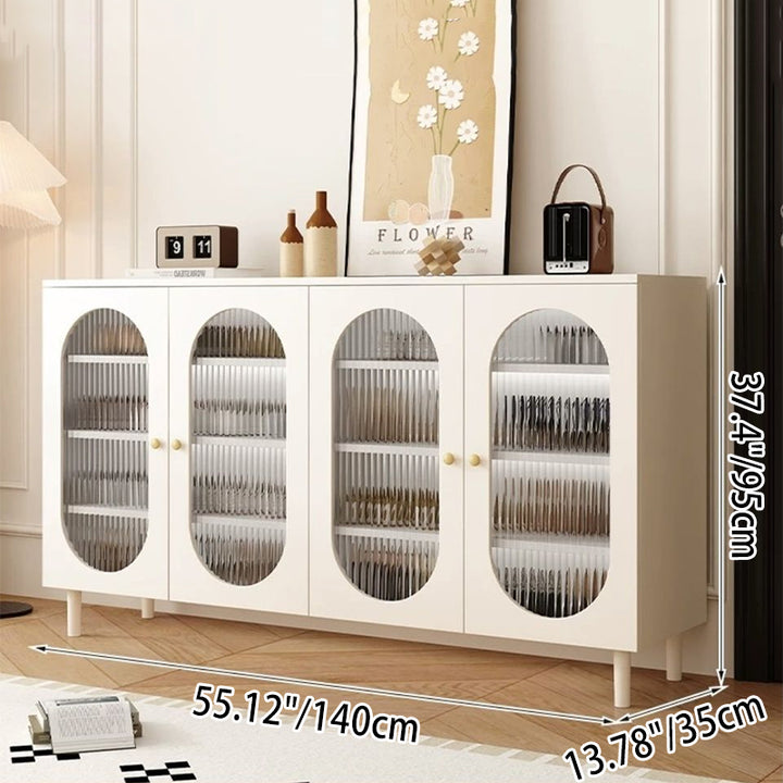 Moderner minimalistischer rechteckiger Rattan-Glas-MDF-Massivholz-Öko-Board-Webschuhspeicher 4-stufig für Eingangsbereiche 