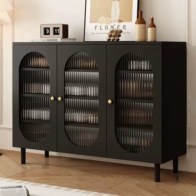 Moderner minimalistischer rechteckiger Rattan-Glas-MDF-Massivholz-Öko-Board-Webschuhspeicher 4-stufig für Eingangsbereiche 