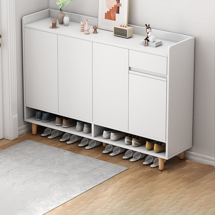 Moderner minimalistischer rechteckiger Schuhschrank aus MDF mit 4 Ebenen für den Eingangsbereich 