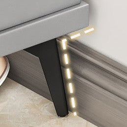 Modern Minimalist Rectangular MDF Metal Shoe Storage 3-Tier For Entryways