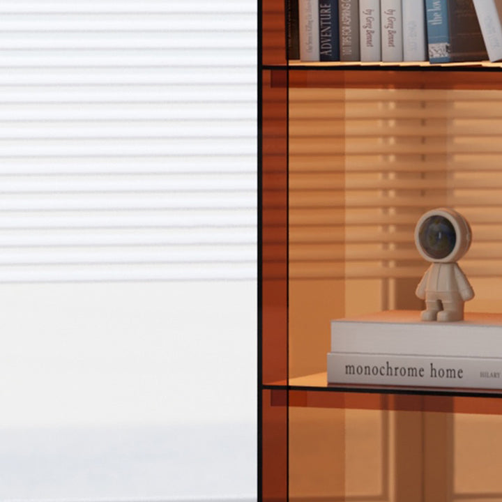 Moderner minimalistischer quadratischer rechteckiger Acryl-Display-Rack mit 4/5 Ebenen für das Wohnzimmer 