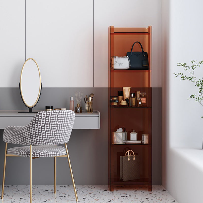 Moderner minimalistischer quadratischer rechteckiger Acryl-Display-Rack mit 4/5 Ebenen für das Wohnzimmer 