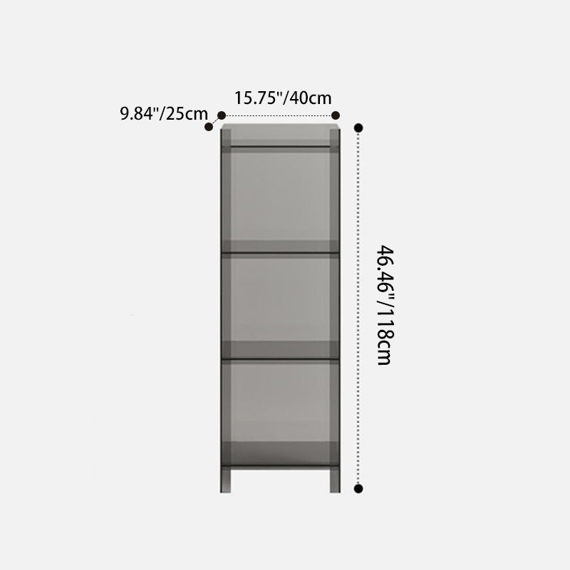 Moderner minimalistischer quadratischer rechteckiger Acryl-Display-Rack mit 4/5 Ebenen für das Wohnzimmer 