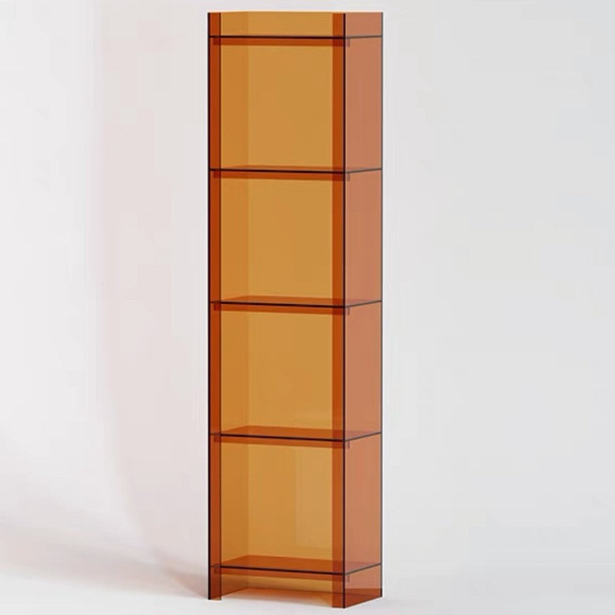Moderner minimalistischer quadratischer rechteckiger Acryl-Display-Rack mit 4/5 Ebenen für das Wohnzimmer 