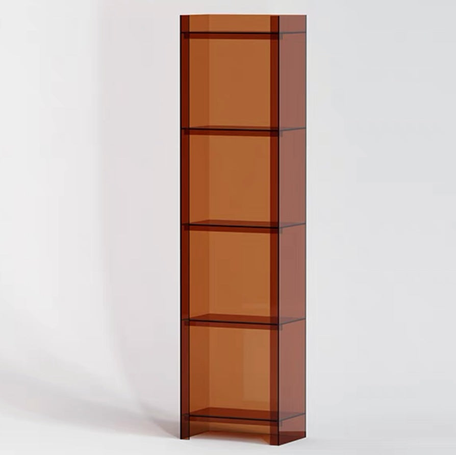Moderner minimalistischer quadratischer rechteckiger Acryl-Display-Rack mit 4/5 Ebenen für das Wohnzimmer 
