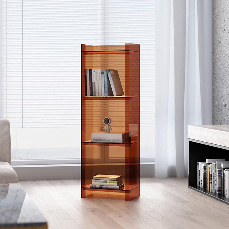 Moderner minimalistischer quadratischer rechteckiger Acryl-Display-Rack mit 4/5 Ebenen für das Wohnzimmer 