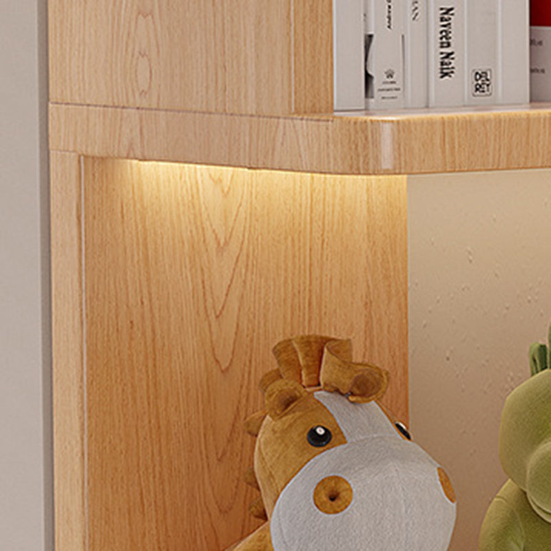 Modern Minimalist L-shaped Solid Wood Plywood Corner Shelf Unit 3/4/5-Tier For Living Room