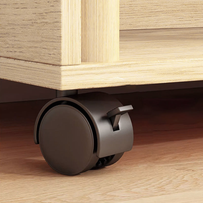 Estantería móvil rectangular de MDF minimalista moderna de 3/4 niveles para sala de estar 