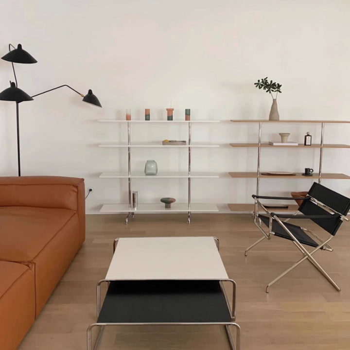 Modern Minimalist Square MDF Iron Coffee Table For Living Room