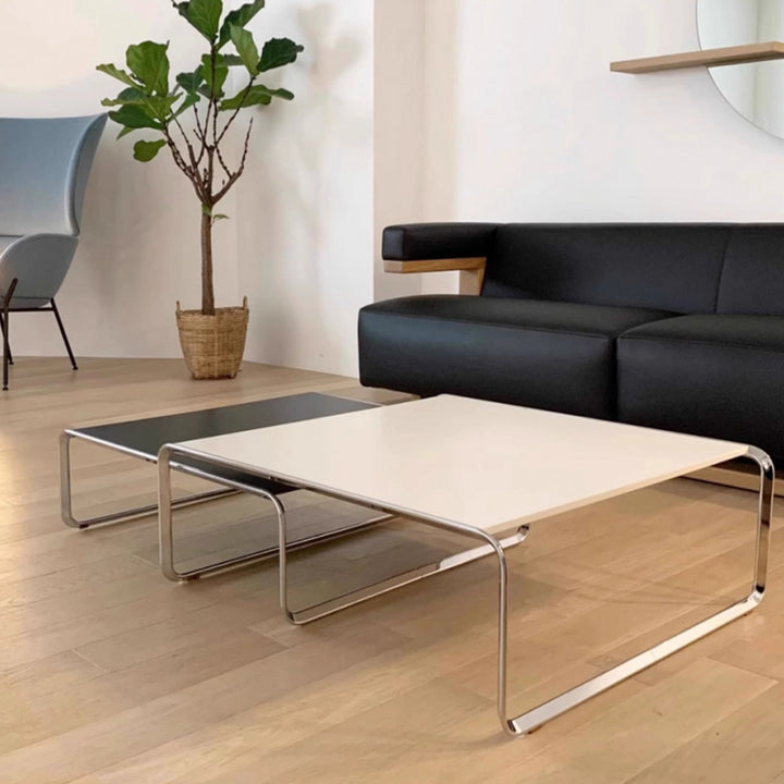 Modern Minimalist Square MDF Iron Coffee Table For Living Room