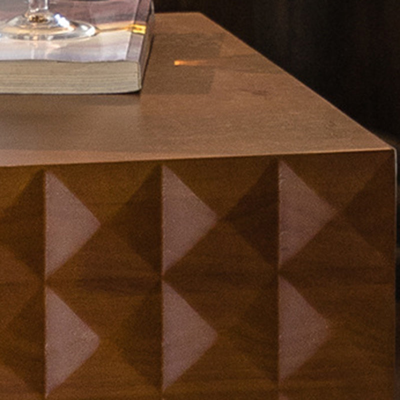 Table basse carrée contemporaine rétro en MDF pour salon 