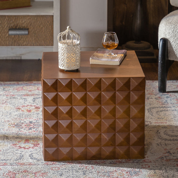 Table basse carrée contemporaine rétro en MDF pour salon 