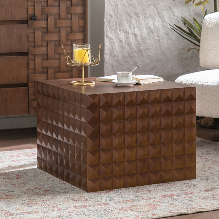 Table basse carrée contemporaine rétro en MDF pour salon 