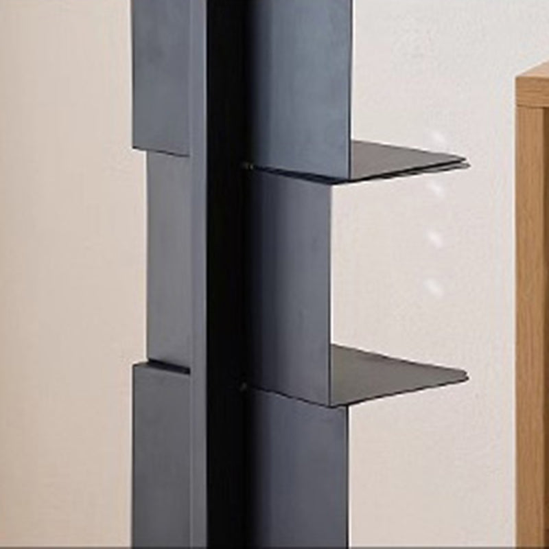 Moderner minimalistischer rechteckiger Bücherregal aus Kohlenstoffstahl mit 5/6/8/9 Ebenen für das Wohnzimmer 