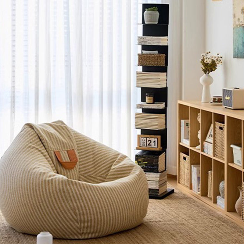 Moderner minimalistischer rechteckiger Bücherregal aus Kohlenstoffstahl mit 5/6/8/9 Ebenen für das Wohnzimmer 