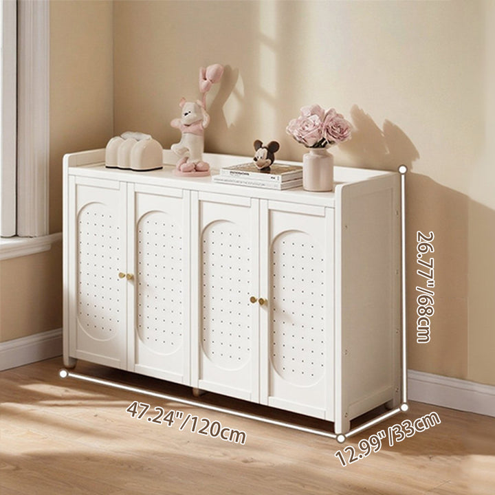Moderner minimalistischer rechteckiger MDF Nan Bambus Schuhschrank 5/6/7/8-stufig für Eingangsbereiche 