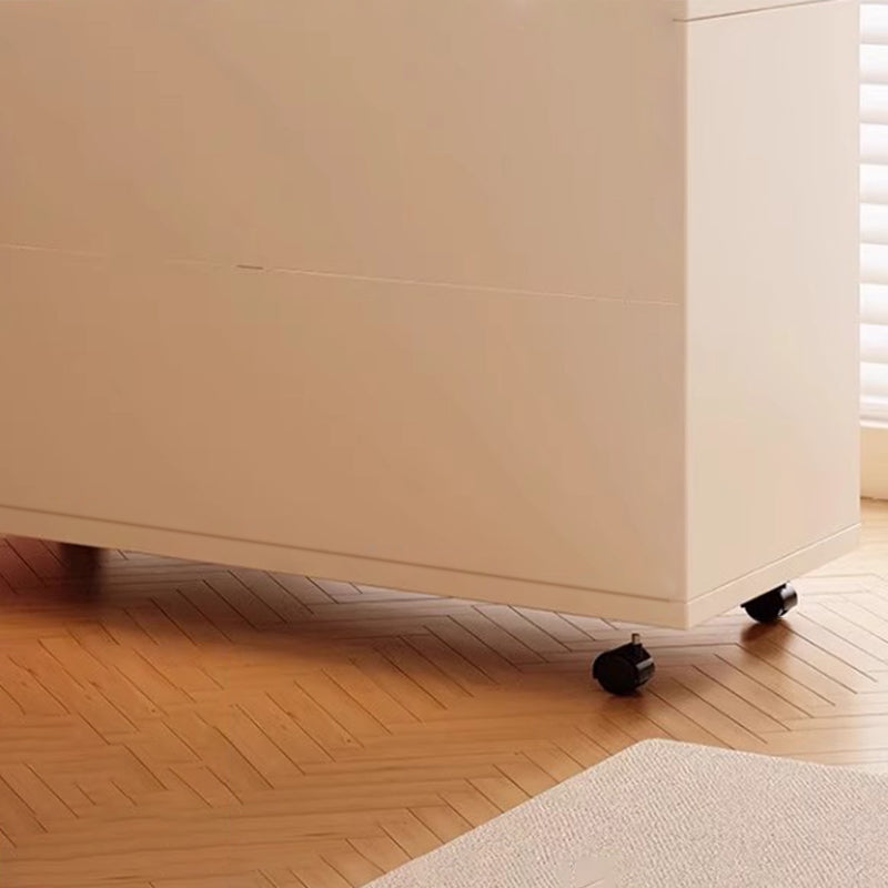 Mesa Auxiliar Moderna Minimalista Rectangular de MDF Acrílico Móvil de 2 Niveles Para Sala de Estar 