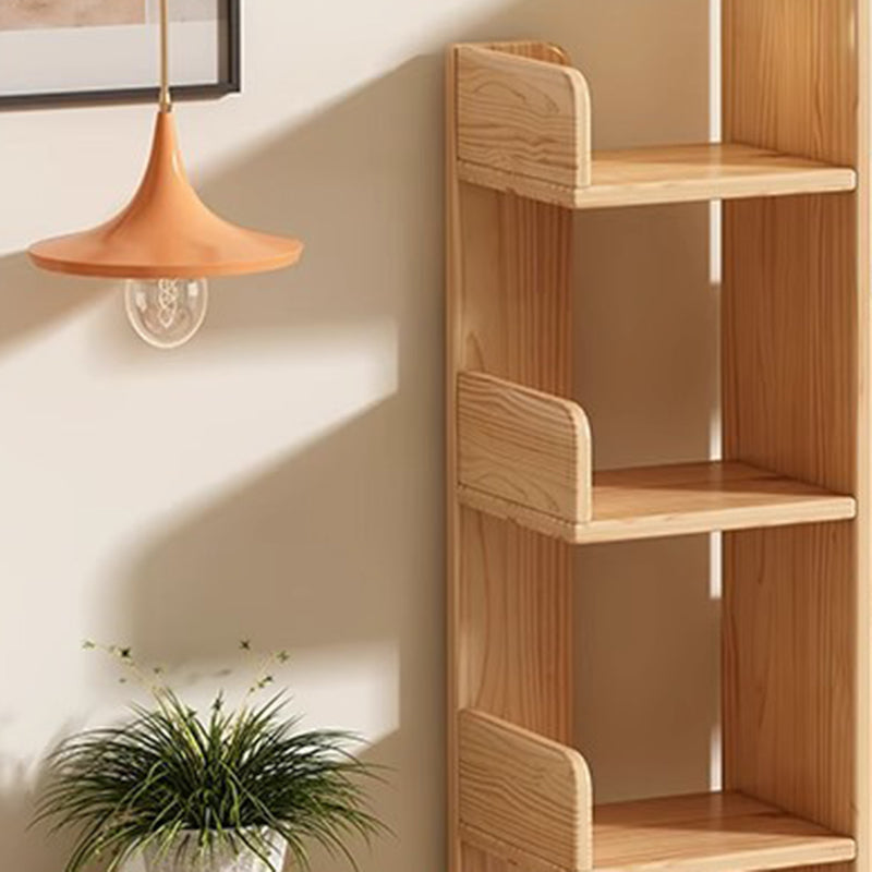 Moderner minimalistischer rechteckiger Massivholz-Eco-Board-Bücherregal 9-stufig für das Wohnzimmer 