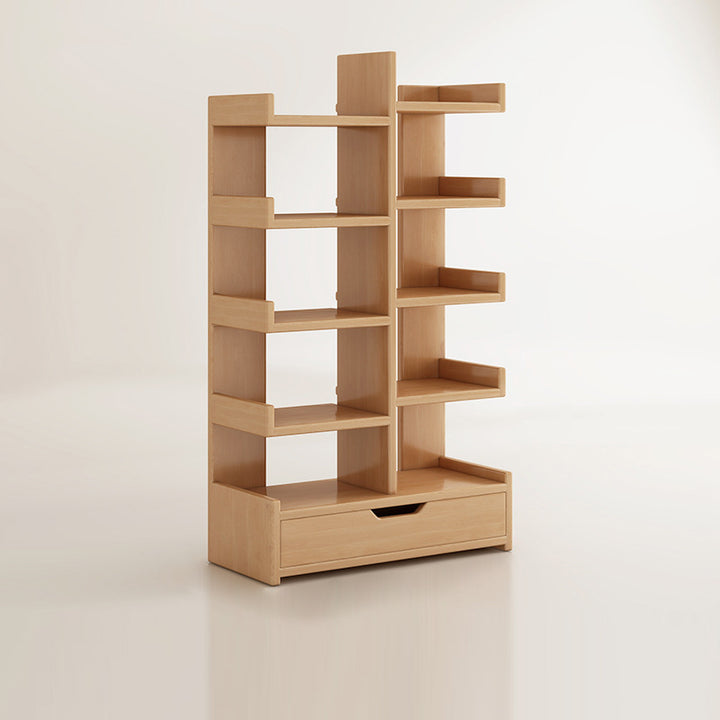 Moderner minimalistischer rechteckiger Massivholz-Eco-Board-Bücherregal 9-stufig für das Wohnzimmer 