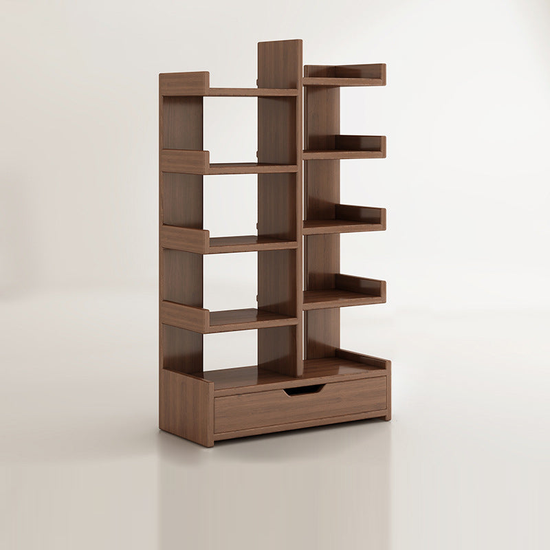 Moderner minimalistischer rechteckiger Massivholz-Eco-Board-Bücherregal 9-stufig für das Wohnzimmer 