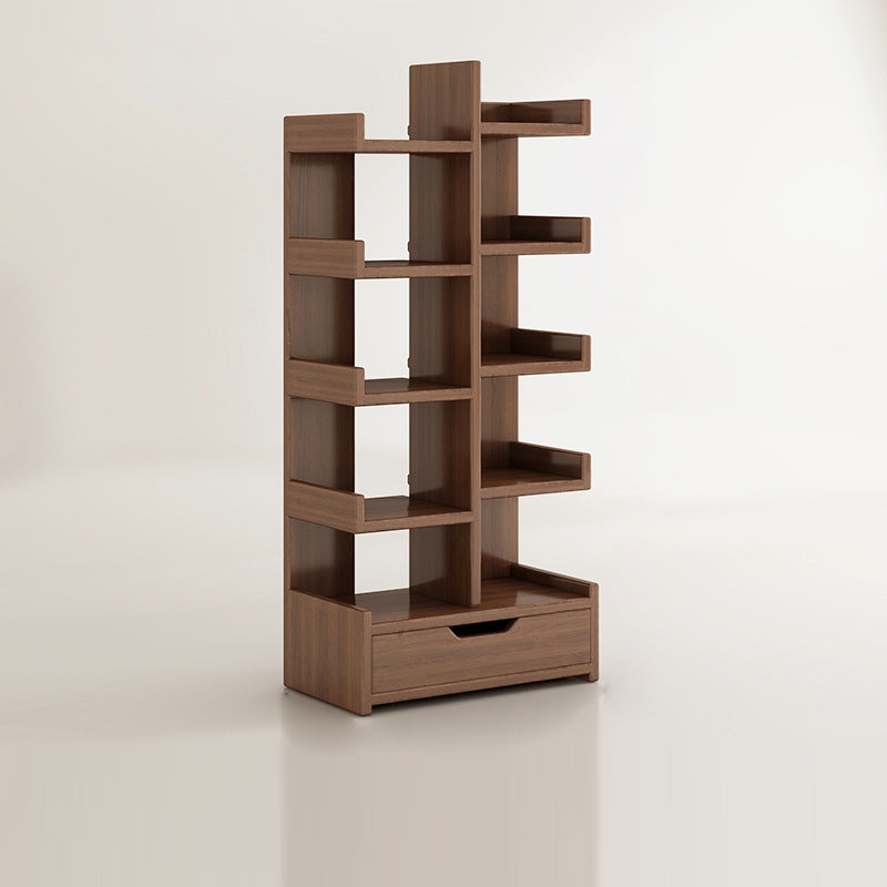 Moderner minimalistischer rechteckiger Massivholz-Eco-Board-Bücherregal 9-stufig für das Wohnzimmer 