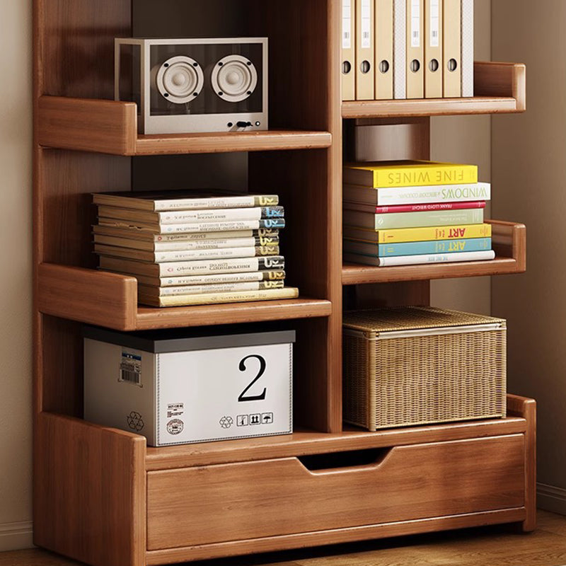 Moderner minimalistischer rechteckiger Massivholz-Eco-Board-Bücherregal 9-stufig für das Wohnzimmer 