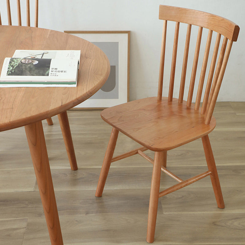 Mesa de comedor redonda de madera de cerezo japonesa tradicional para 4/8 asientos 