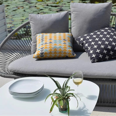 Sleek Waterproof Outdoor Coffee Table - 2-Tier For Outdoor Patio & Garden