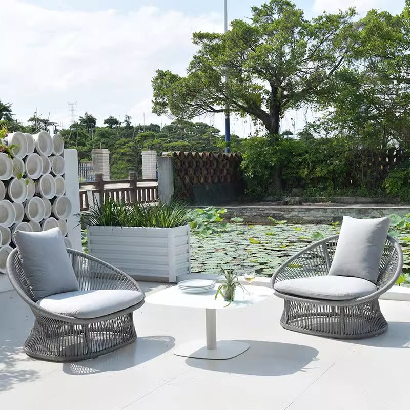 Sleek Waterproof Outdoor Coffee Table - 2-Tier For Outdoor Patio & Garden