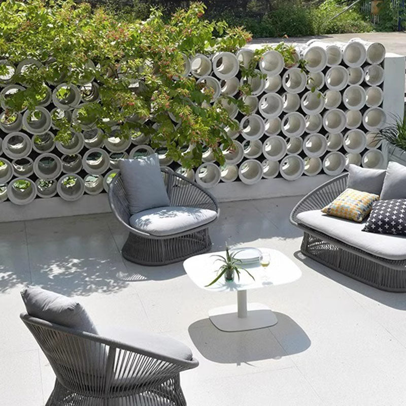 Sleek Waterproof Outdoor Coffee Table - 2-Tier For Outdoor Patio & Garden