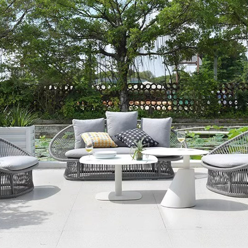 Sleek Waterproof Outdoor Coffee Table - 2-Tier For Outdoor Patio & Garden