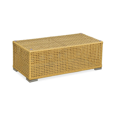 Rustic PE Rattan Weaving Outdoor Coffee Table – 1-Tier Waterproof Design For Outdoor Patio & Garden