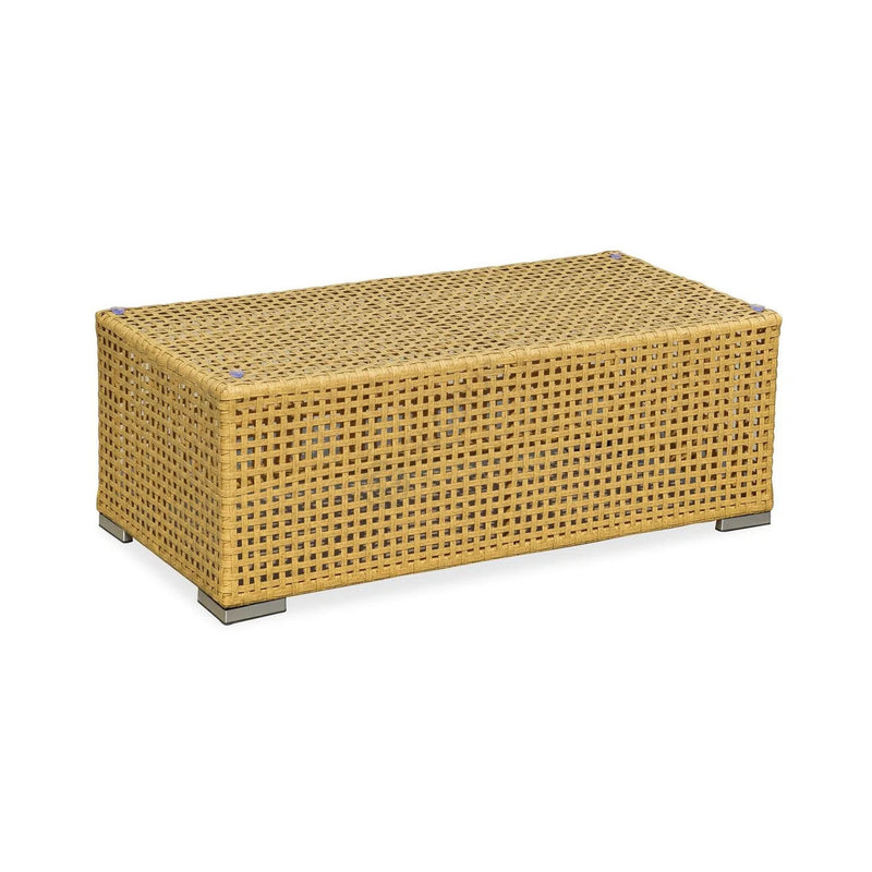 Rustic PE Rattan Weaving Outdoor Coffee Table – 1-Tier Waterproof Design For Outdoor Patio & Garden