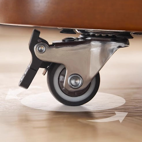 Mesa auxiliar cuadrada de hierro con tablero de densidad de vidrio reforzado retro contemporáneo de 3 niveles, movible para sala de estar 