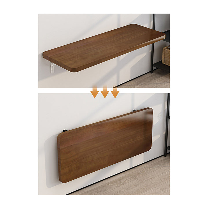 Modern Simplicity Solid Wood Metal Rectangular Foldable Hanging Bar Table 1-Tray For Kitchen