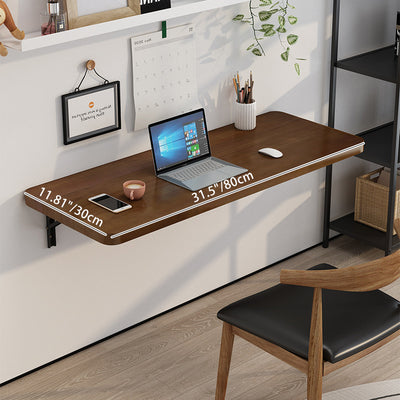 Table de bar suspendue rectangulaire en bois massif et métal, pliable, à 1 plateau pour cuisine 