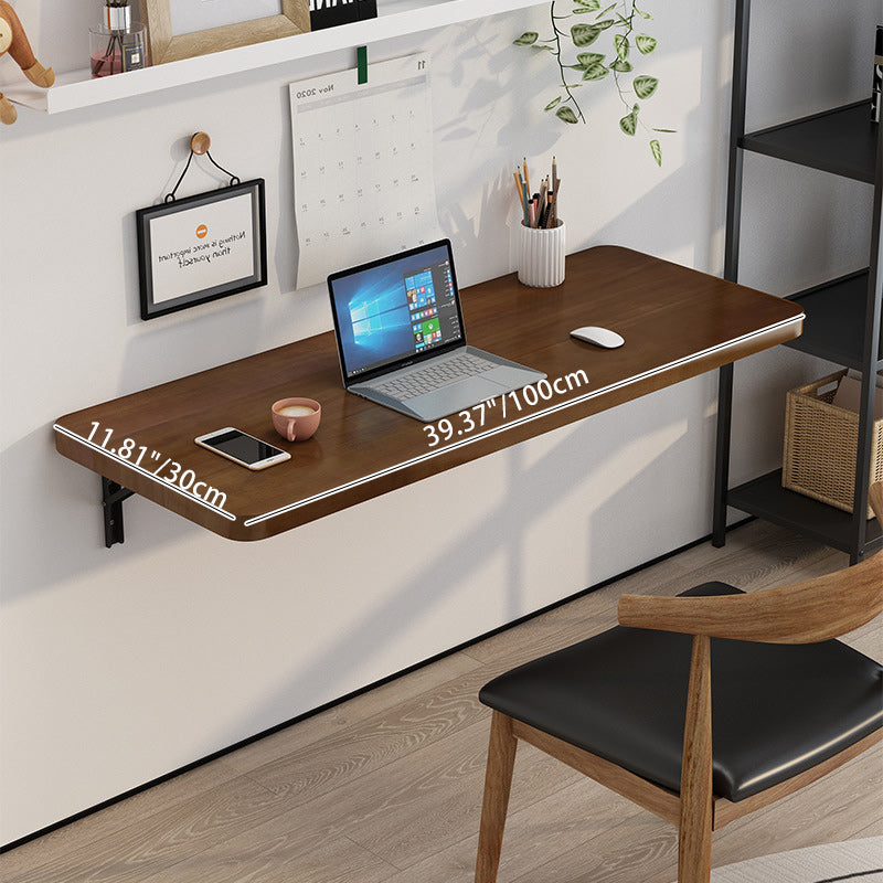 Table de bar suspendue rectangulaire en bois massif et métal, pliable, à 1 plateau pour cuisine 