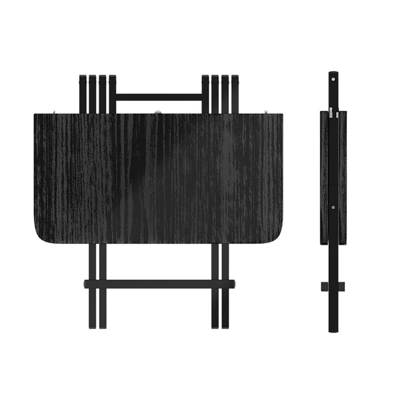 Moderner minimalistischer quadratischer rechteckiger MDF-Stahl klappbarer Esstisch für 1/2/4/6/8 Sitzplätze 