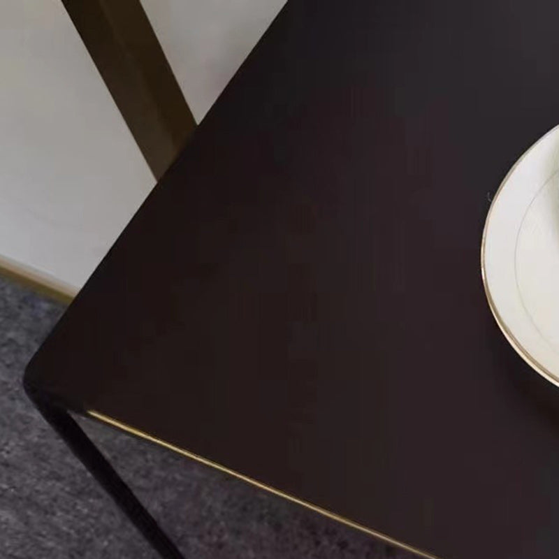 Cube géométrique en acier au carbone fer contemporain scandinave, table d&