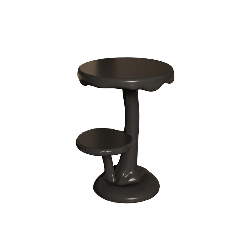 Table basse ronde en FRP créatif contemporain à 2 niveaux pour salon 