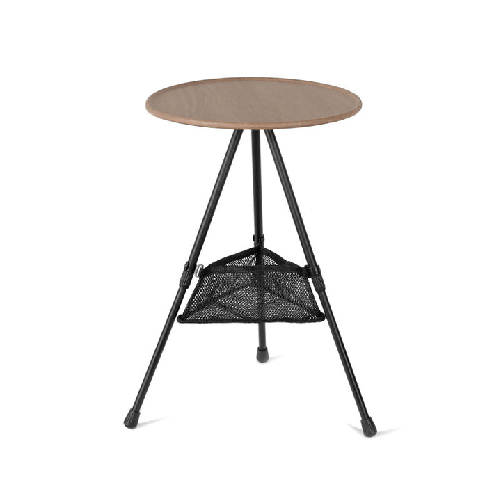 Modern Simplicity Aluminum Alloy ABS Round Foldable Outdoor Coffee Table 1-Tray Pocket Lamp Holder For Outdoor