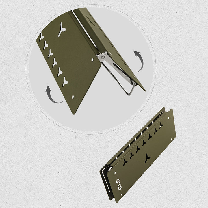 Zeitgenössischer rechteckiger Outdoor-Esstisch aus Aluminiumlegierung mit offenem Design, klappbar, für 2 Sitzplätze 